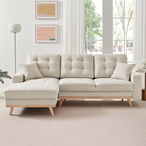 CORE LIVING CURTIS 3 SEATER DOUBLE SOFA BED WITH CHAISE