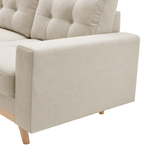 CORE LIVING CURTIS 3 SEATER DOUBLE SOFA BED WITH CHAISE