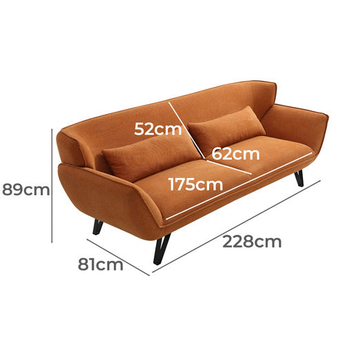 MIKASA FURNITURE CYRUS 3 SEATER SOFA