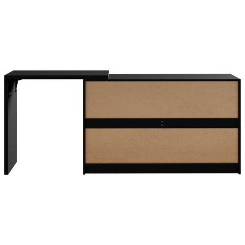 LIVING FUSION DAMIEN 6 DRAWER CHEST WITH DESK EXTENSION
