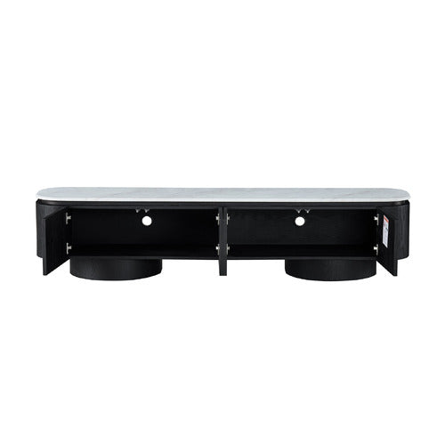 CORNER OFFICE ROAN MARBLE LOWLINE TV UNIT