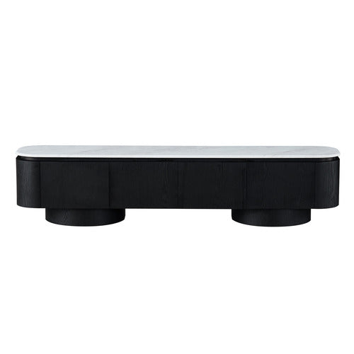 CORNER OFFICE ROAN MARBLE LOWLINE TV UNIT