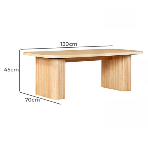 BY DESIGNS DANVILLE OAK WOOD COFFEE TABLE