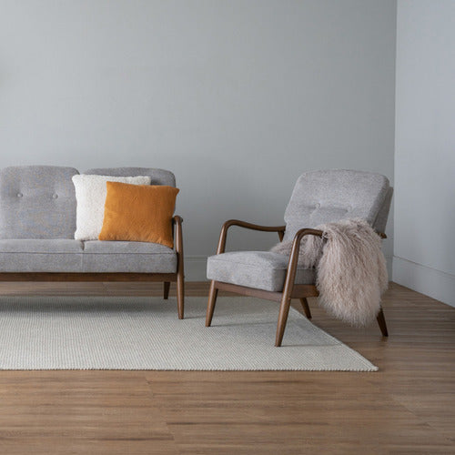 INNOVA STUDIO DARELL MALAYSIAN OAK WOOD ARMCHAIR