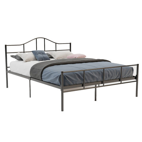 RAWSON & CO DARK GREY SABER METAL BED FRAME