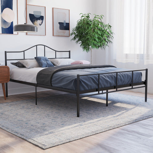 RAWSON & CO DARK GREY SABER METAL BED FRAME