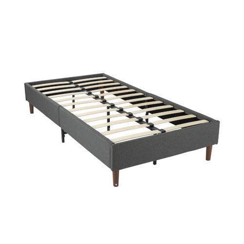 EVER DREAMING LIVING DARK GREY KINSLEY BED BASE