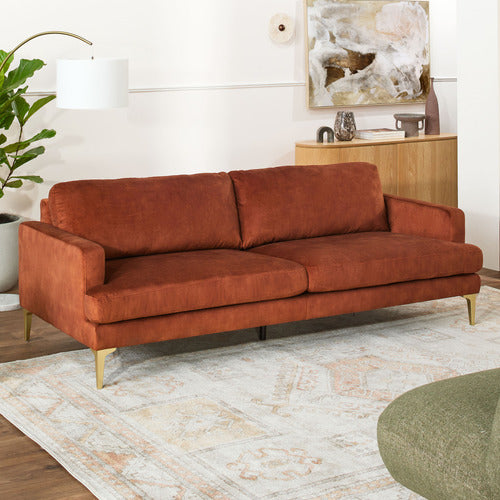DARYA 3 SEATER VELVET SOFA