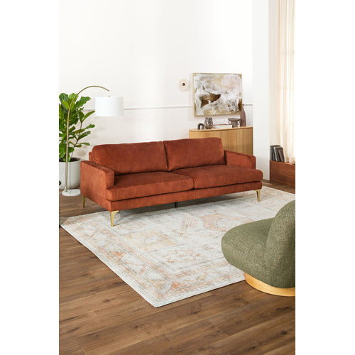 DARYA 3 SEATER VELVET SOFA
