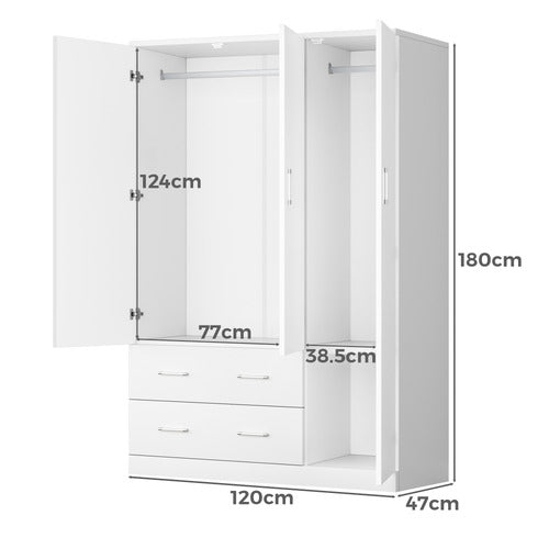 HOXTON ROOM DENISON 3 DOOR WARDROBE