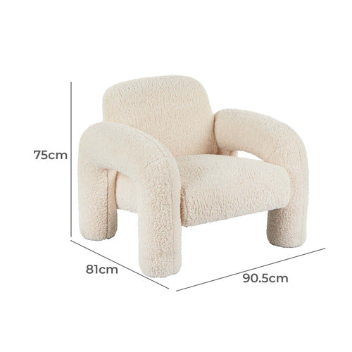 THE HOME COLLECTIVE DRAKAR TEDDY ARMCHAIR