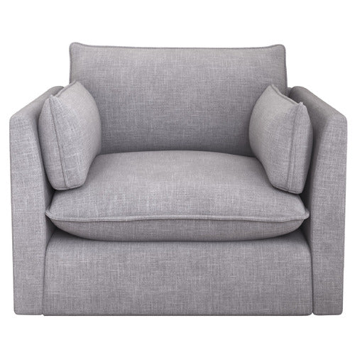 MALIBU UPHOLSTERED SWIVEL ARMCHAIR