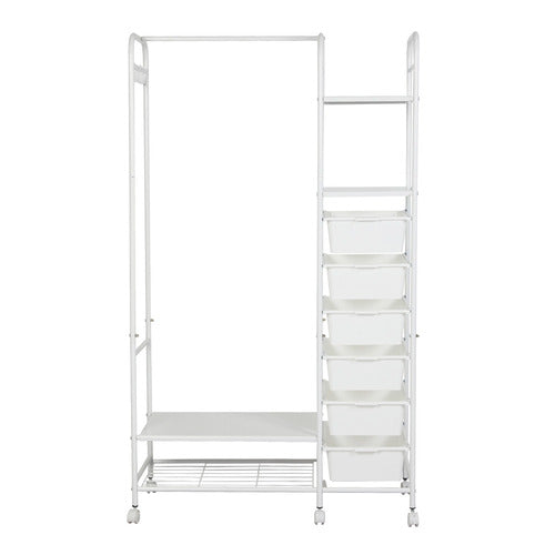 OAKLEIGH HOME DREVAN 3 SHELF CLOTHING RACK WITH STORAGE