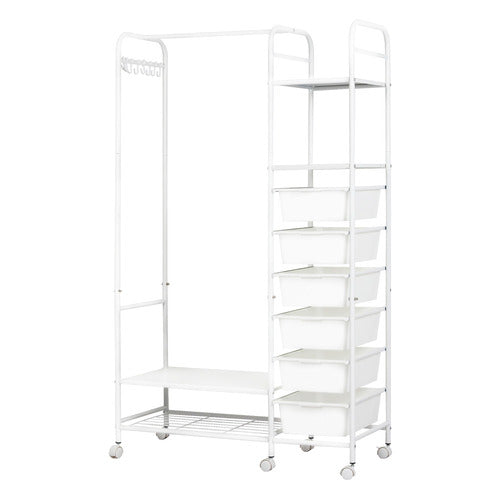OAKLEIGH HOME DREVAN 3 SHELF CLOTHING RACK WITH STORAGE
