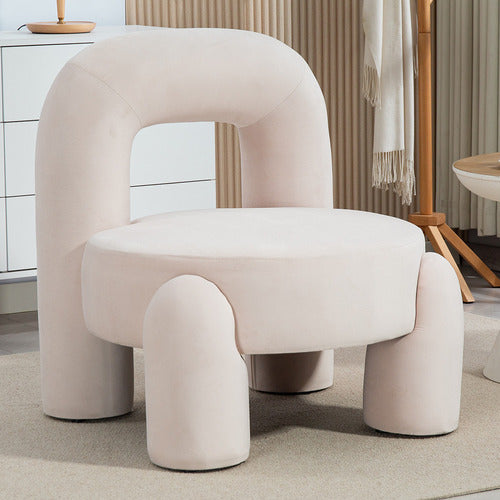 EVIE HOME SAMIR VELVET ACCENT CHAIR