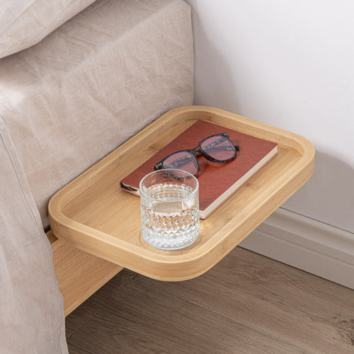 LIFESTYLE TRADERS ELAINE BAMBOO FLOATING BEDSIDE TABLE