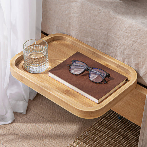 LIFESTYLE TRADERS ELAINE BAMBOO FLOATING BEDSIDE TABLE