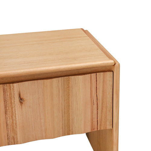 EVERGREEN HOME ELETTRA TASMANIAN OAK WOOD BEDSIDE TABLE