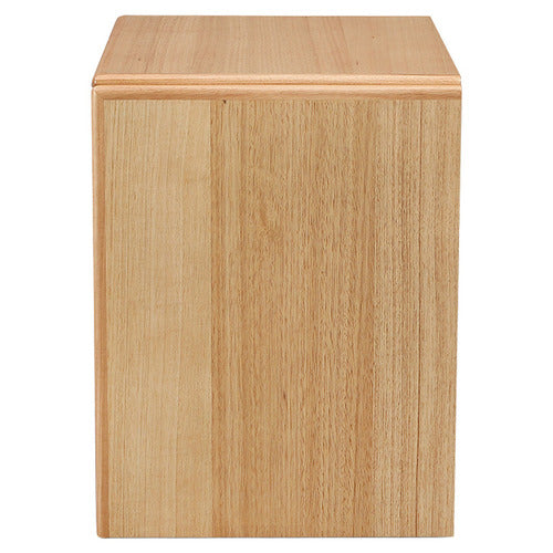 EVERGREEN HOME ELETTRA TASMANIAN OAK WOOD BEDSIDE TABLE
