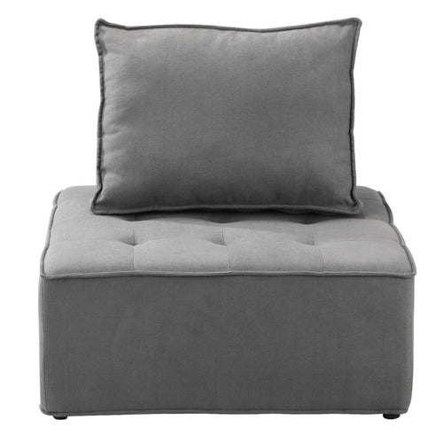 LIVING FUSION ELGA UPHOLSTERED ARMLESS LOUNGE CHAIR