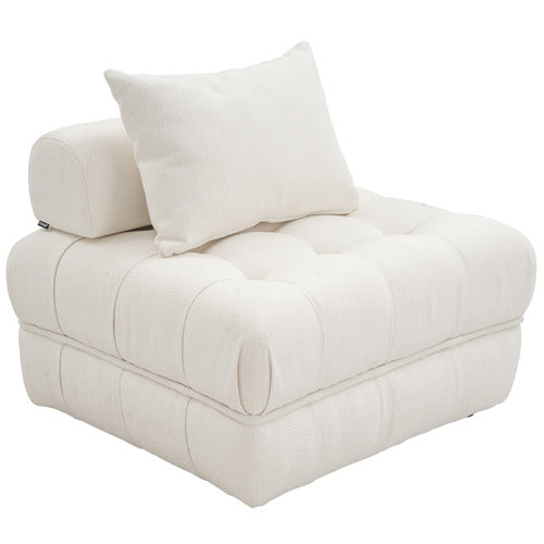 EVER DREAMING LIVING ELLA 76CM BOUCLE LOUNGE CHAIRS (SET OF 2)