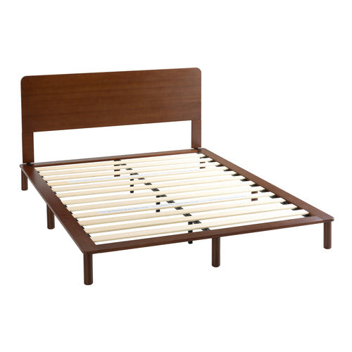 STUDIO HOME WALNUT PORTIA BAMBOO WOOD BED FRAME