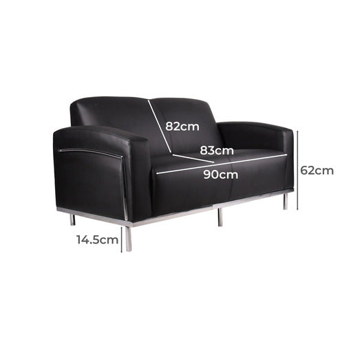 COOPER FURNITURE EMMA 2 SEATER RECEPTION SOFA