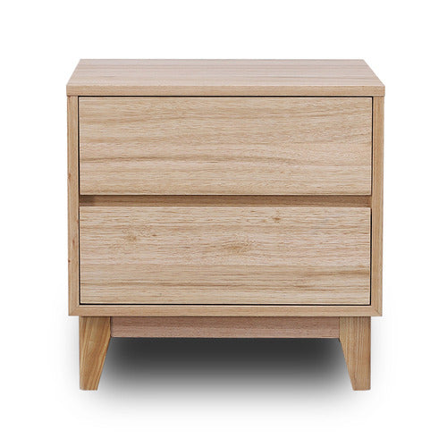 EVERGREEN HOME ESTRELLA OAK WOOD BEDSIDE TABLE