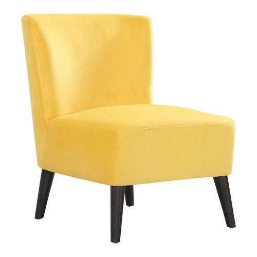 BY DESIGNS DRYSTAN VELVET ACCENT CHAIR
