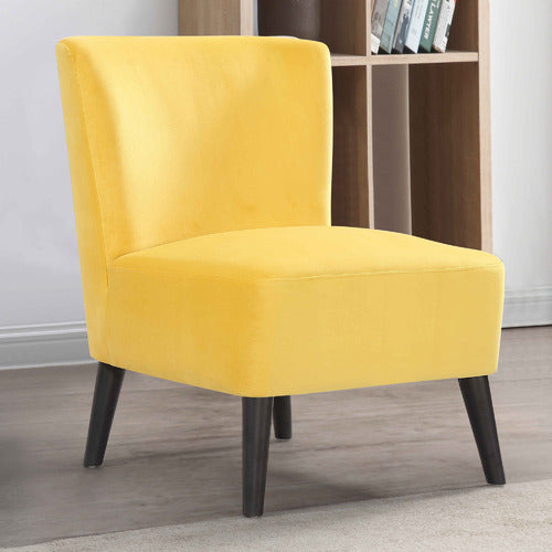 BY DESIGNS DRYSTAN VELVET ACCENT CHAIR