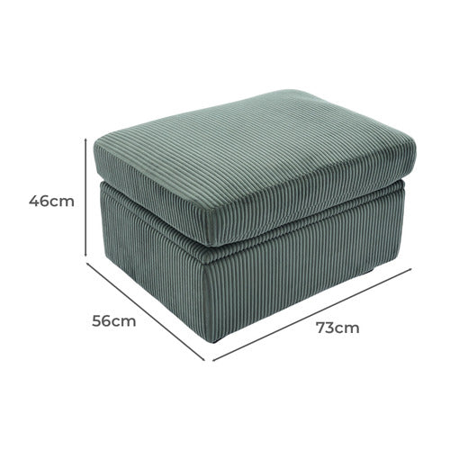 CASSINGTON HOME EVIANA 6 SEATER KING SINGLE MODULAR SOFA BED & OTTOMAN SET