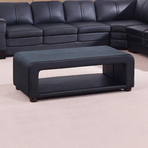 SOUTHERN STYLERS FARIS FAUX LEATHER COFFEE TABLE