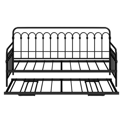 LIVING FUSION FAYE STEEL SINGLE DAYBED WITH TRUNDLE