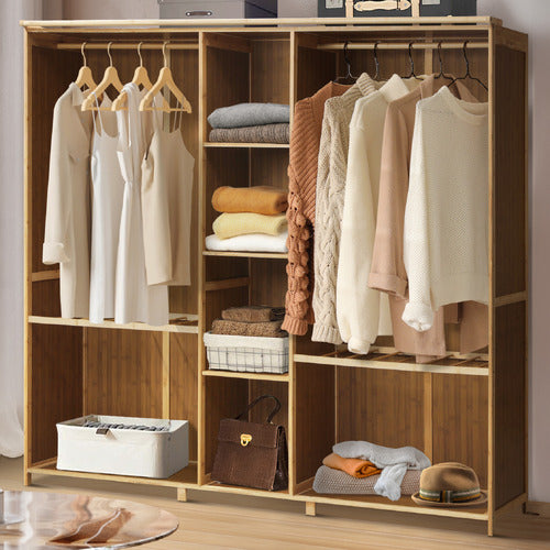 LIVING FUSION FIA BAMBOO OPEN WARDROBE