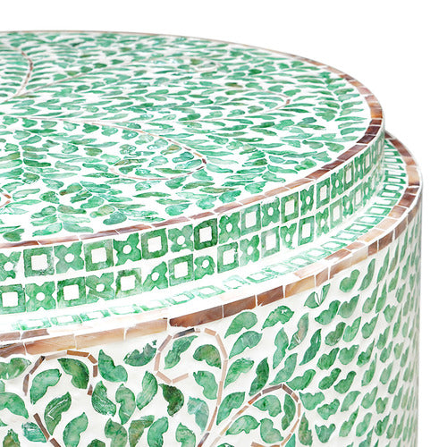 THE DECOR STORE FINLEY CAPIZ SHELL COFFEE TABLE