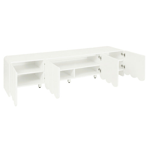 180CM FIONA SCALLOPED 4 DOOR TV UNIT