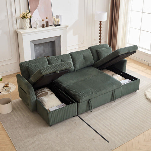 CASSINGTON HOME FONTANA 4 SEATER DOUBLE CHAISE SOFA BED