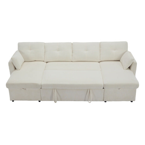 CASSINGTON HOME FONTANA 4 SEATER DOUBLE CHAISE SOFA BED