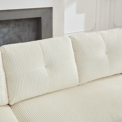 CASSINGTON HOME FONTANA 4 SEATER DOUBLE CHAISE SOFA BED