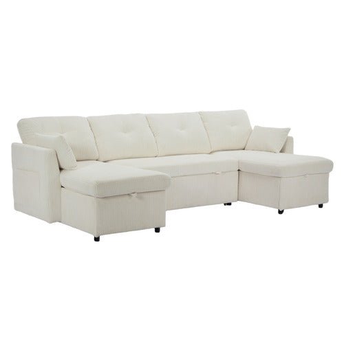CASSINGTON HOME FONTANA 4 SEATER DOUBLE CHAISE SOFA BED