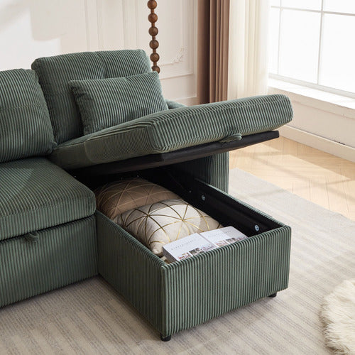 CASSINGTON HOME FONTANA 4 SEATER DOUBLE CHAISE SOFA BED