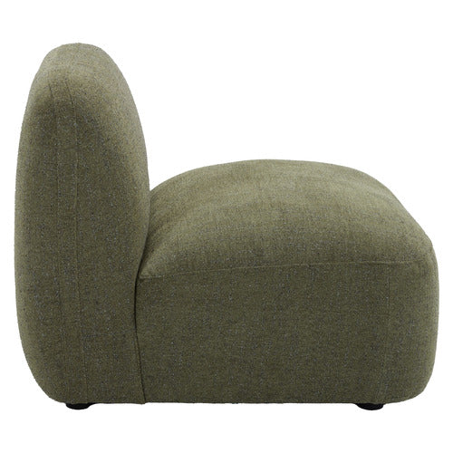 FOREST GREEN MOAB ARMLESS LOUNGE CHAIR