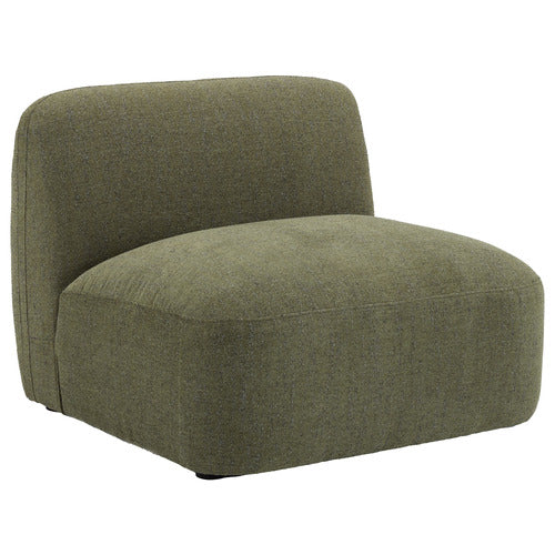 FOREST GREEN MOAB ARMLESS LOUNGE CHAIR