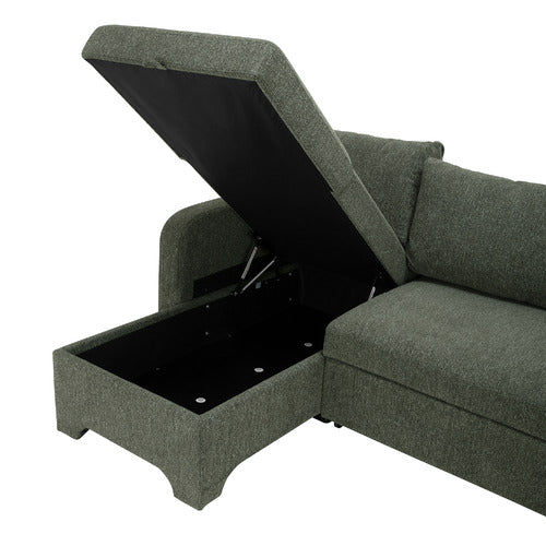 FRIDA 4 SEATER STORAGE SOFA BED WITH DOUBLE CHAISE