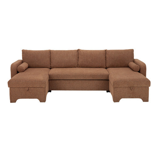 FRIDA 4 SEATER STORAGE SOFA BED WITH DOUBLE CHAISE