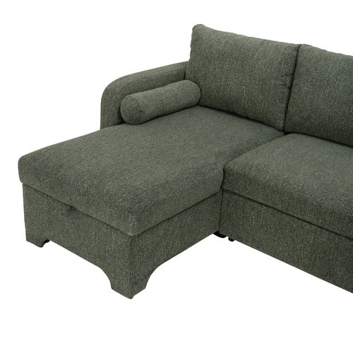FRIDA 4 SEATER STORAGE SOFA BED WITH DOUBLE CHAISE