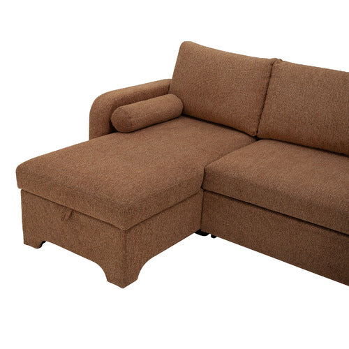 FRIDA 4 SEATER STORAGE SOFA BED WITH DOUBLE CHAISE