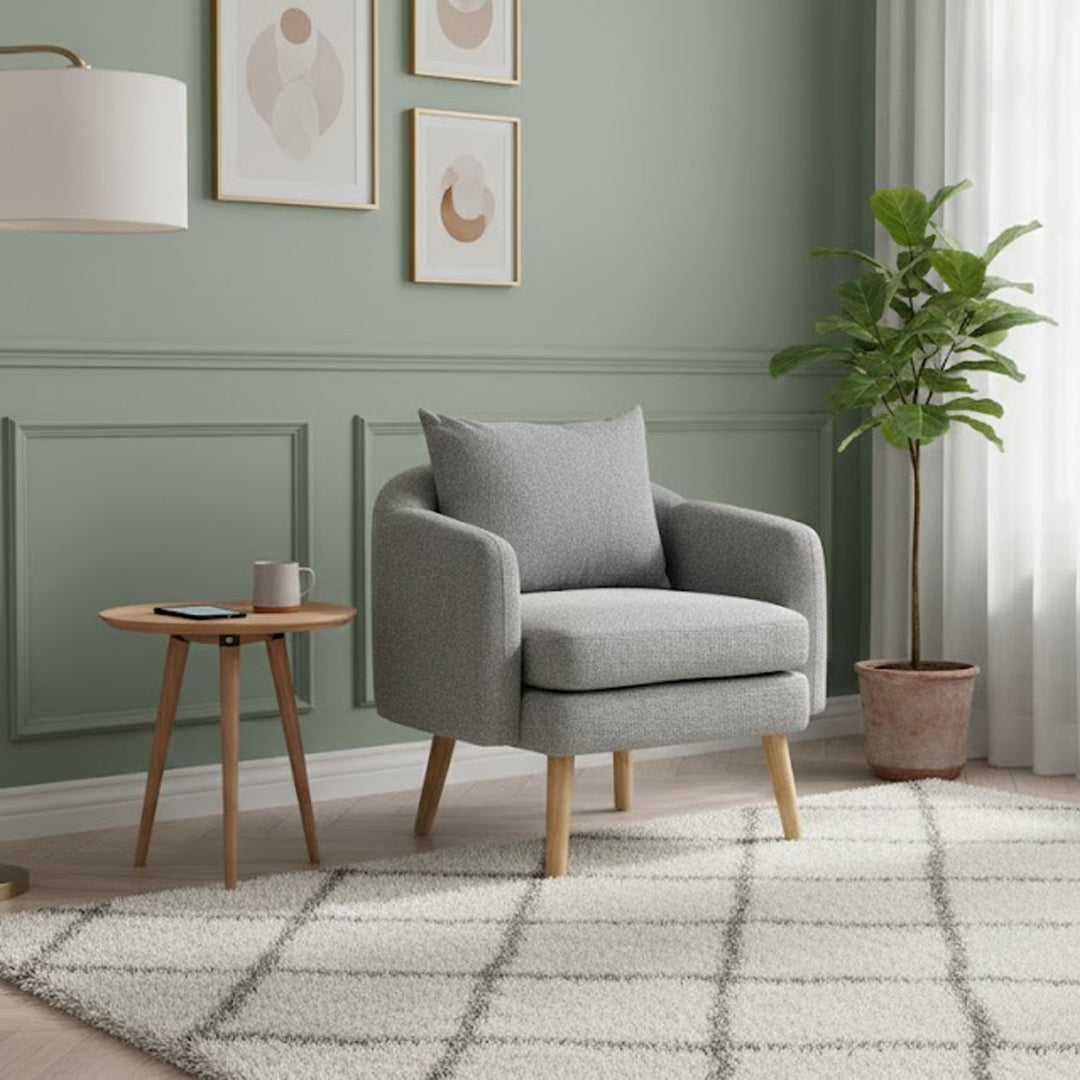 GALICIA ACCENT CHAIR DARK GREY