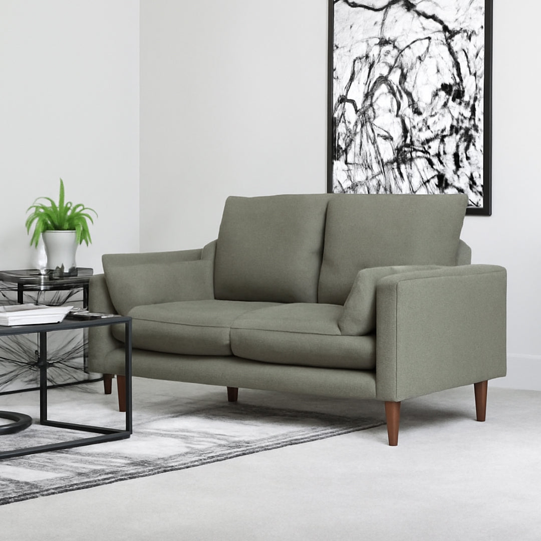 GREEN TERRY UPHOLSTERED SOFA