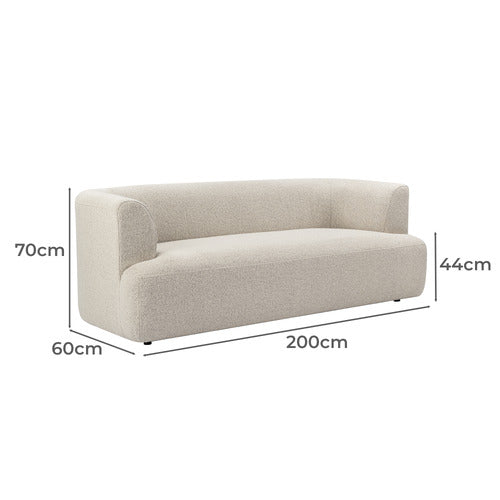 GALA 3 SEATER BOUCLE SOFA